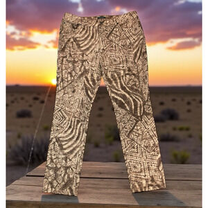 LRL Ralph Lauren Jeans Tribal Patterned Modern Ankle Skinny Size 12 Southwestern